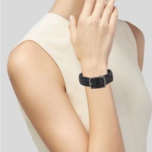 Saint Laurent Leather Snake Buckle Bracelet. EUC